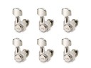 Schaller M6 Fender-Style Locking Staggered Guitar Tuners Nickel Set 6L 10560120.01.50